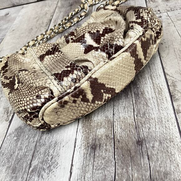 Forth & Towne Purse Shoulder Bag  Leather Reptile Animal Snake Y2K Glam Embossed - Picture 4 of 14